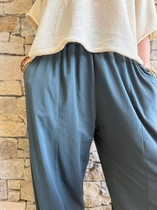 Jo Jo Quirky Classic Barrel Pant Charcoal